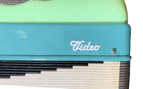 Funky 50's Era Green & Teal Crucianelli Video 120 Bass 3/4 LMH Piano Accordion - Image 10